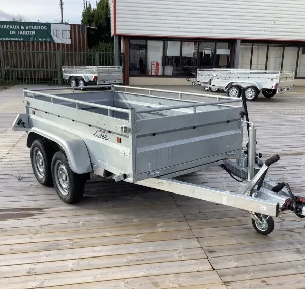 Remorque benne Lider 41352 – PTAC 1500 kg (253 x 134 cm)